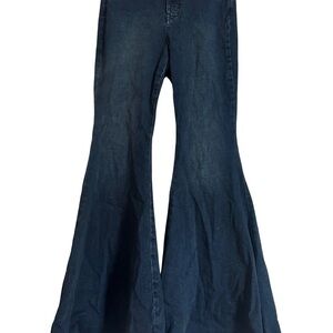 Women's Free People Flared Blue Jeans